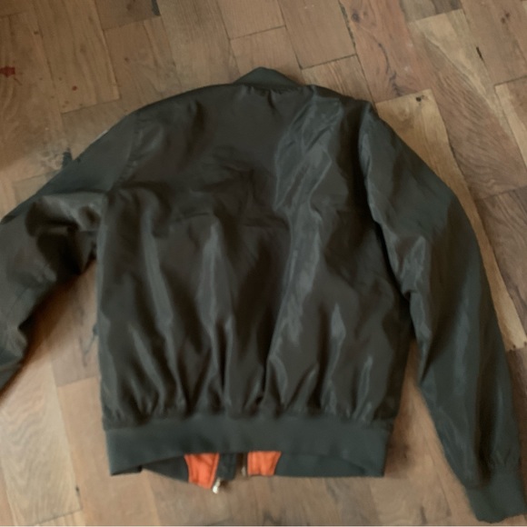 Ci Sono Olive Green Patches Women's Flight Bomber Jacket Size Medium - Picture 2 of 12